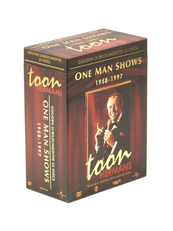 DVD-box 'Toon Hermans - One Man Shows 1958-1997 - Gouden Jubileumeditie 23 Discs' (Universal, 2010)