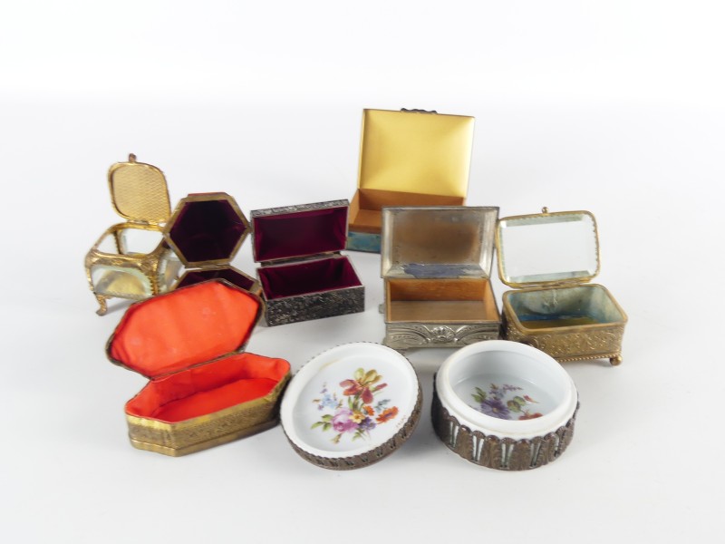 8 Vintage Sieradendoosjes