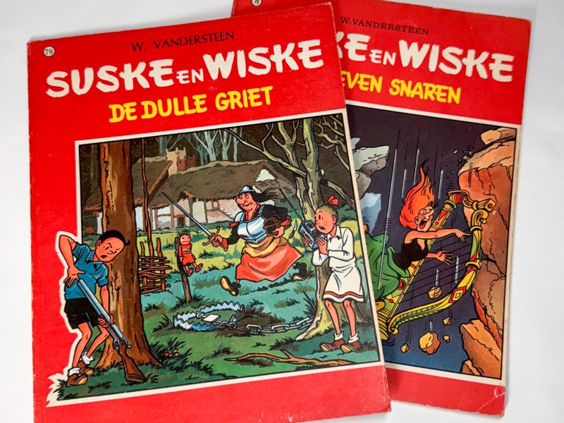 Strips: Suske en Wiske Rode Reeks - De Dulle Griet (78) en De Zeven Snaren (79) (Art. 3134)