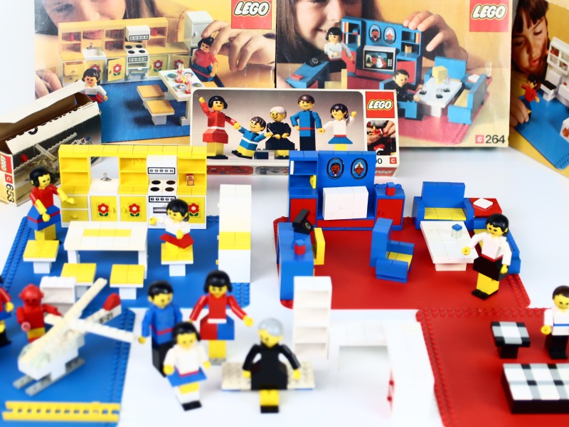 Set 7x vintage LEGO bouwsets - '70's