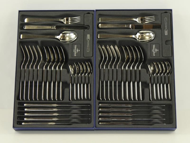 Villeroy & Boch Bestekset in twee dozen – 18/10 RVS met gebruikspatina