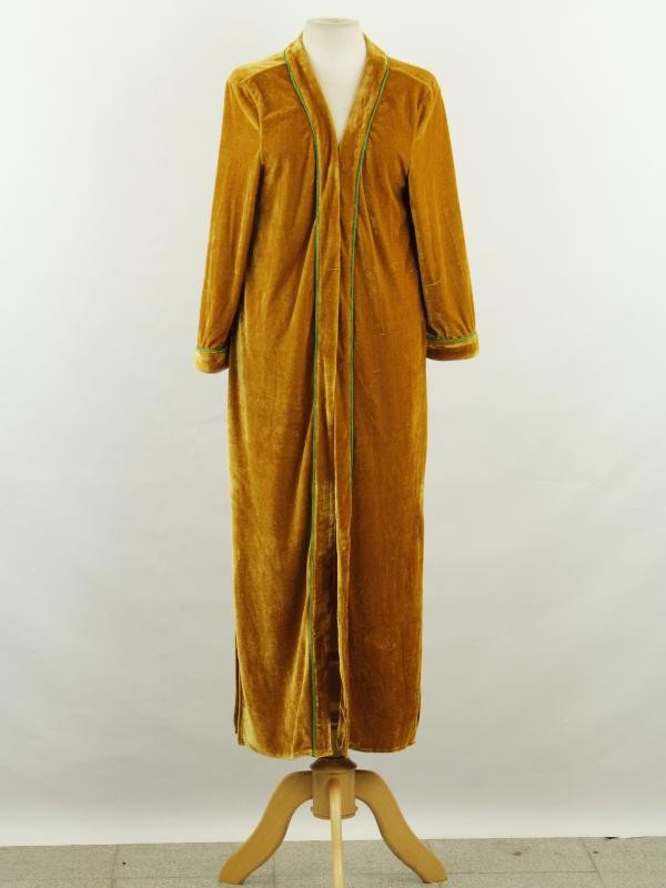 Mosterdgele velvet Sofie Schnoor losvallend vest in fluwelen Stijl – Maat M