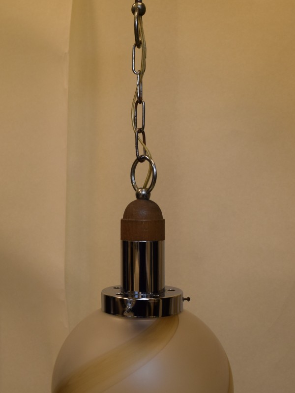 Hanglamp mid-century mat glas