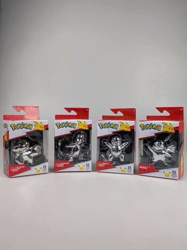 Pokémon 25th Anniversary Metallic Figurines