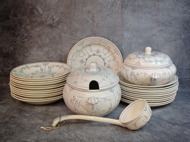 27 delig Boch - Copenhague soepservies