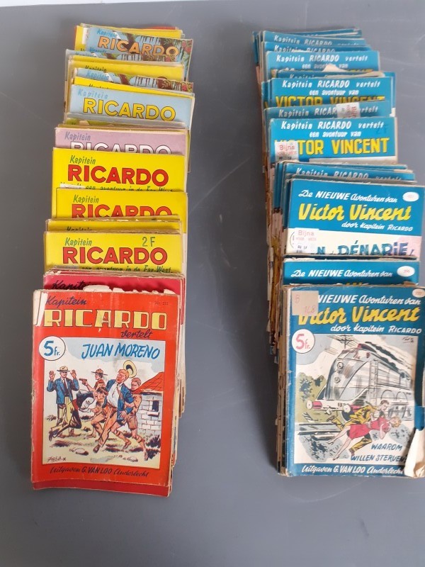 Boek: Lot van diverse pulp boekjes van Victor Vincent & Kapitein Ricardo