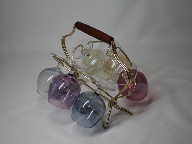 Set van 6 Cognacglaasjes (Art. 3455)