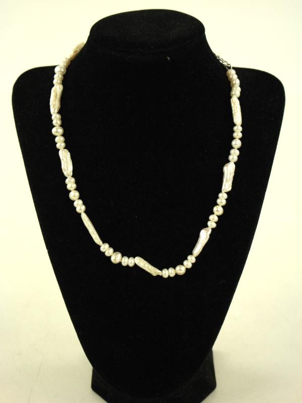 Elegante parelketting met 925 zilveren sluiting