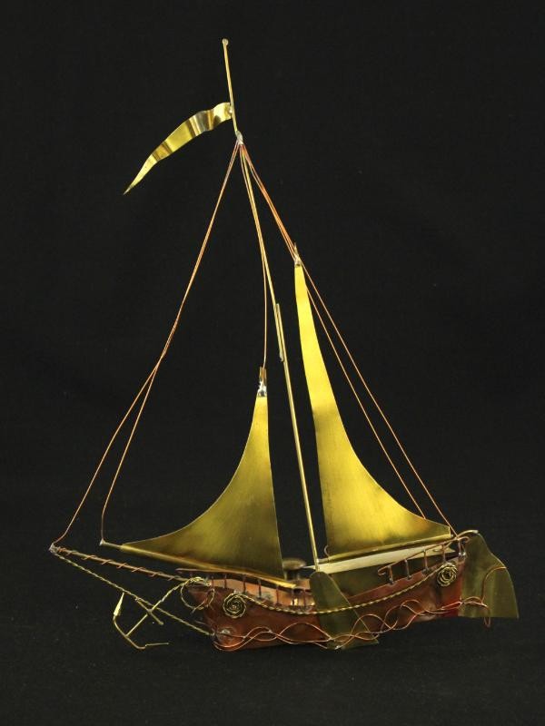 Zeilboot wandsculptuur Daniel D'Haeseleer