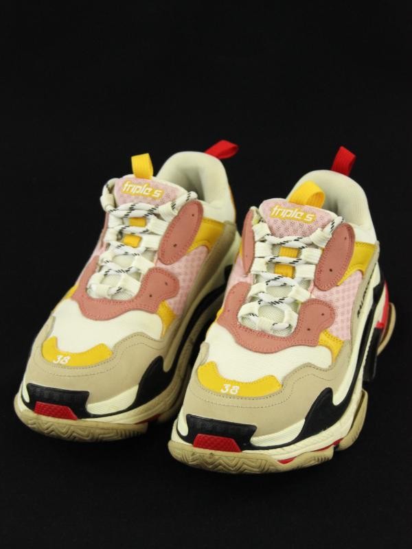 Balenciaga Triple S damessneakers met gekleurde details