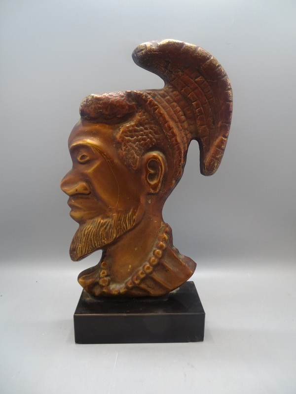 Koperen Afrikaans hoofd