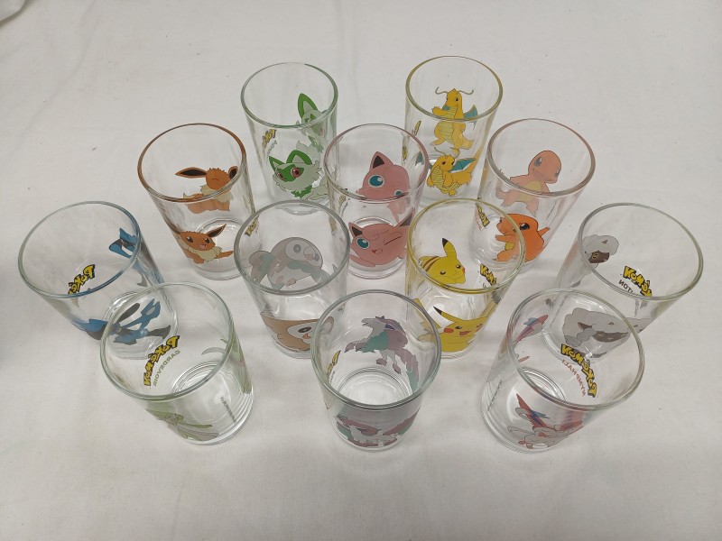 12 Pokémon glazen