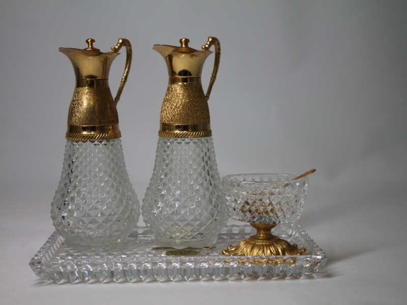 Vintage olie - en azijnstel(Art. 3562)