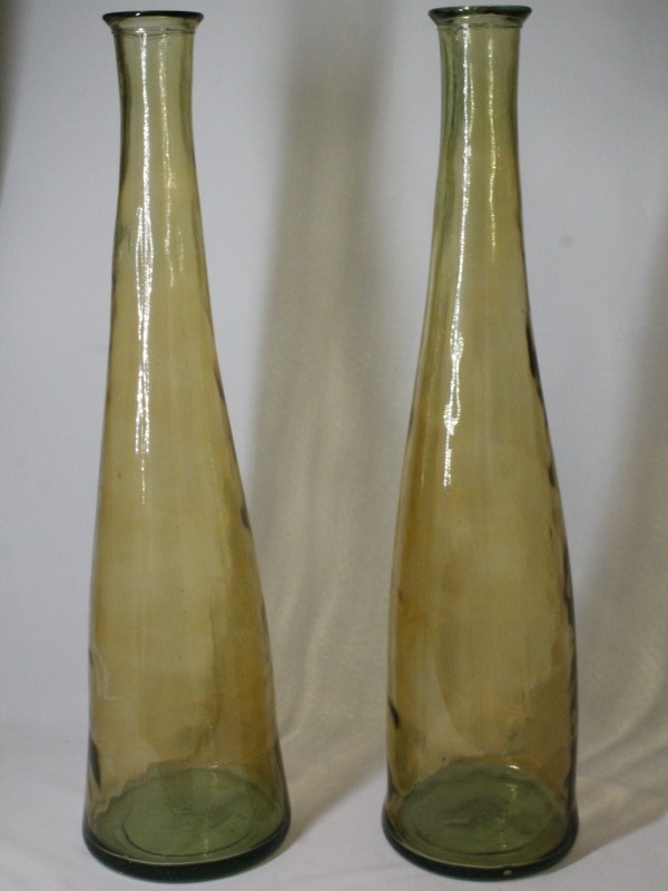 2 Grote glazen Vloervazen (Art. 3605)