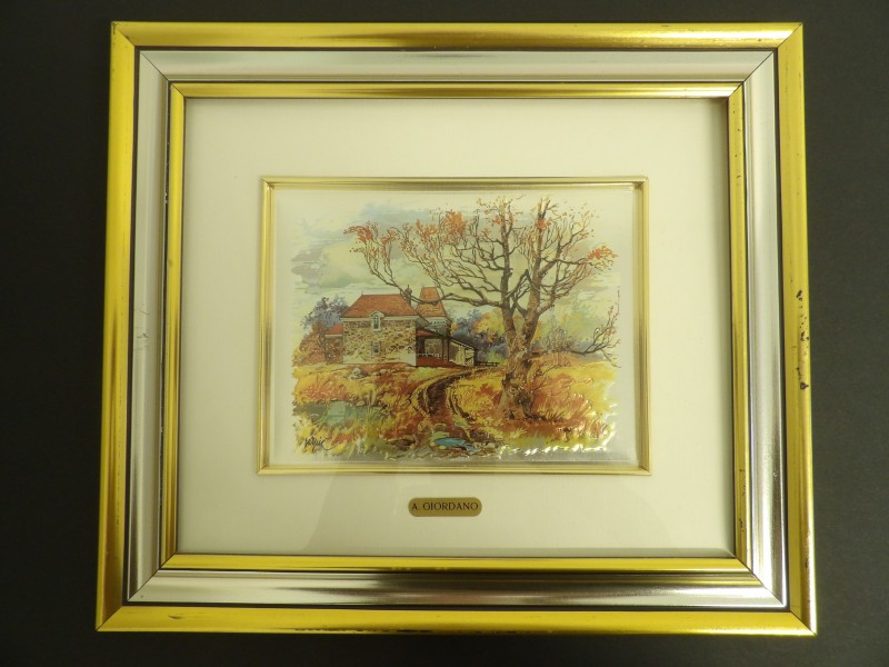 Bladgoud kunstwerk - A.Giordano