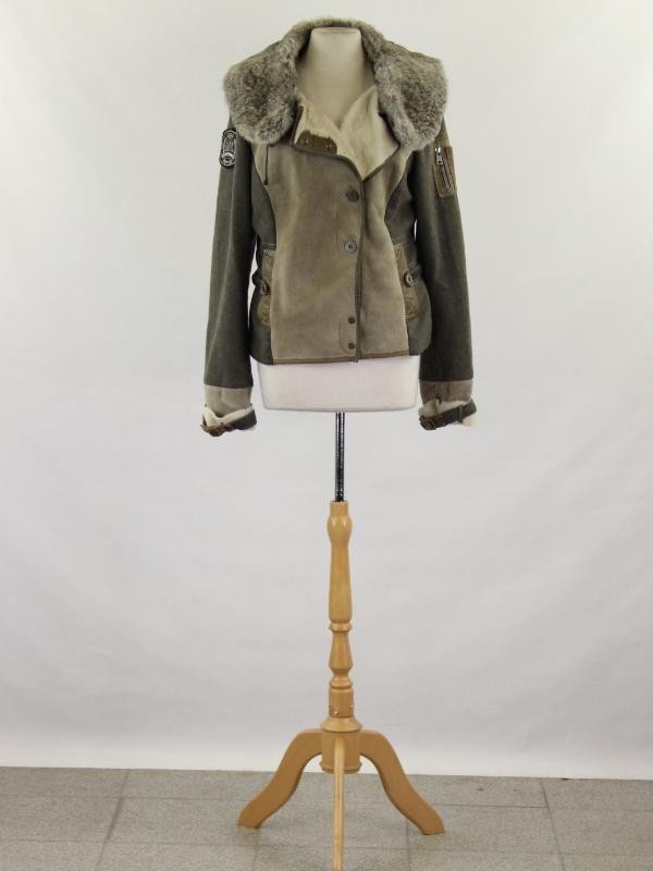 Aeronautica Militare warme jas met pels maat S/M '46' (Made in Italy)