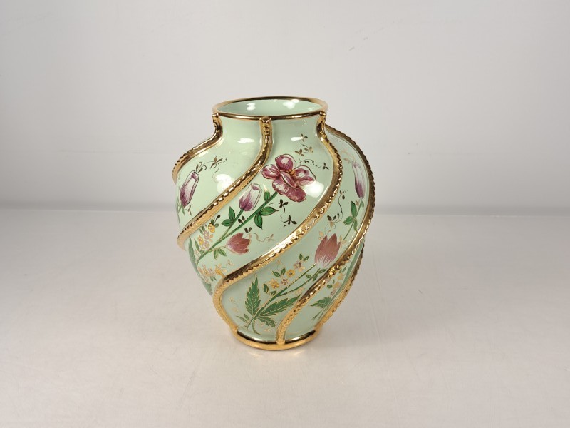 Handbeschilderde majolica vaas Ars Deruta, Italië.