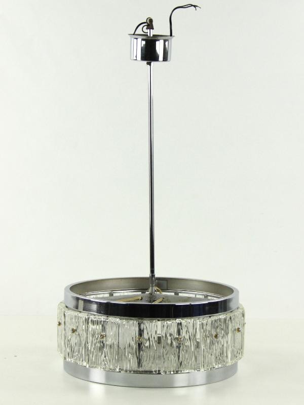 Vintage hanglamp uit glas