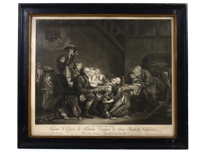 Ets/Gravure 'Le Gâteau des Rois' - JJ. Flipart