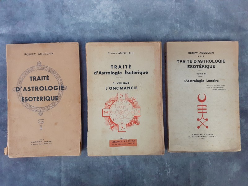 Boek: Complete originele set "Traité d’Astrologie Ésotérique" boeken van Ambelain