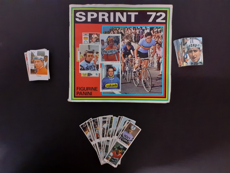 Boek: Panini Sprint 72 + 60-tal diverse prentjes (Victoria)