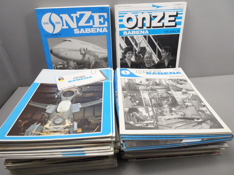 verzameling tijdschriften Onze Sabena - Nederlands en Frans