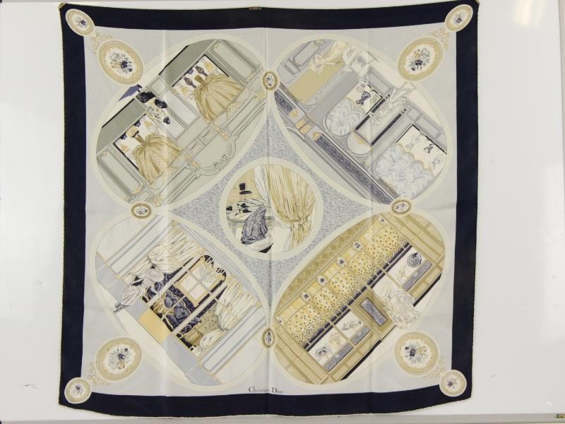 Christian Dior zijden foulard - vierkant model