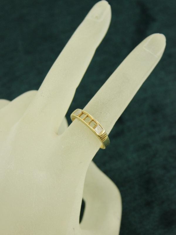 18 karaat geelgouden ring