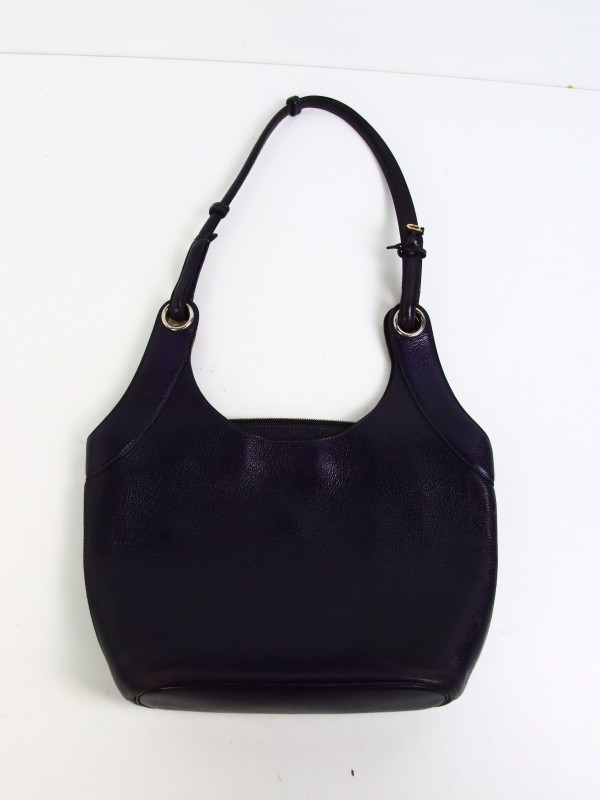 Delvaux : paarse schoudertas