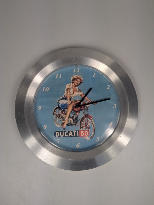 Vintage Ducati 60 Wandklok