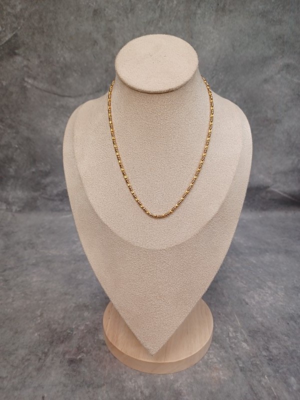 Elegante 14-karaats goud bicolor collier