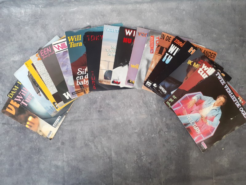 LP: Lot van 20 originele 7-inch singles van Will Tura (2)