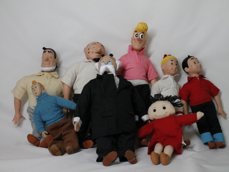 8 Poppen van Belgische Stripfiguren (Art. 3933)