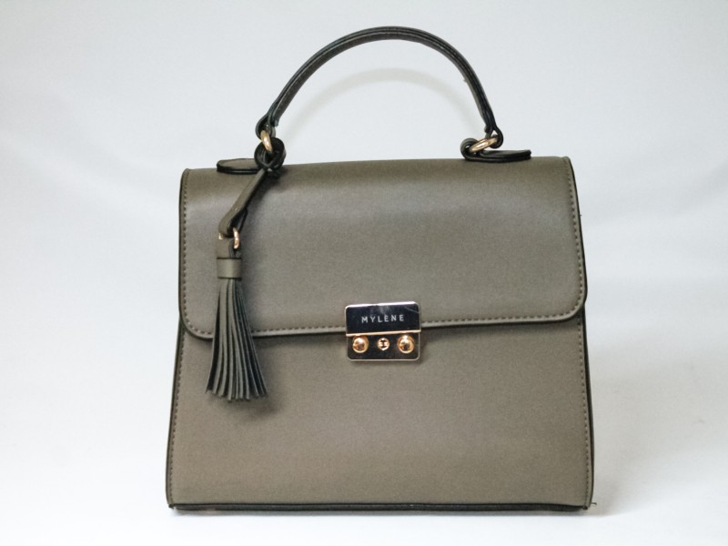 Donkergrijze handtas "Mylène" (Art. 3931)