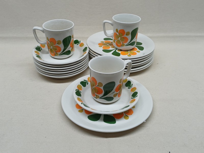 Vintage Stavangerflint servies set “June”
