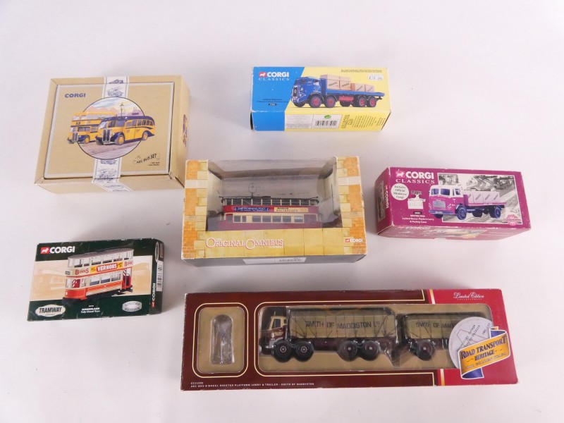 6 miniatuurvoertuigen van Corgi