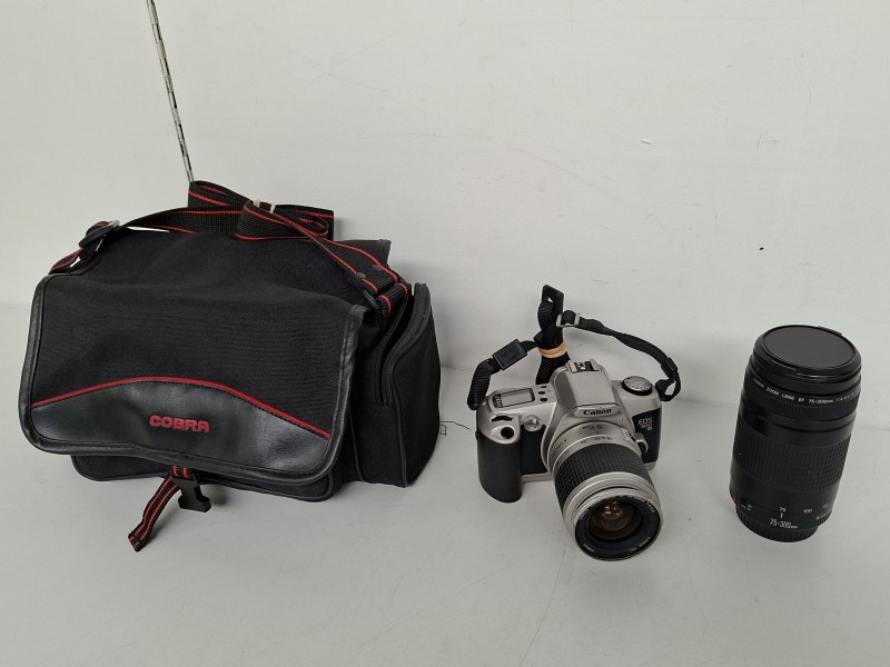 Canon EOS Spiegelreflexcameraset met 2 Lenzen & Tas!