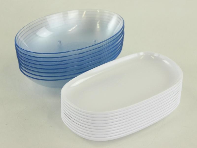 Lot luchtvaart servies Sabena Swissair & Tupperware