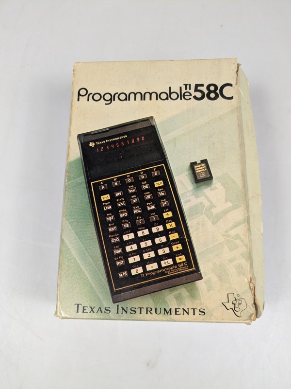 Texas Instruments TI-58C programmeerbare rekenmachine