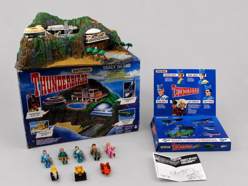 Vintage Matchbox Thunderbirds Tracy Island Electronic Playset