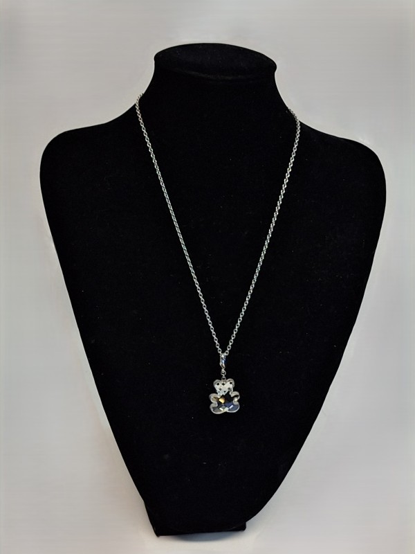 Schakelketting met teddybeerhanger Swarovski