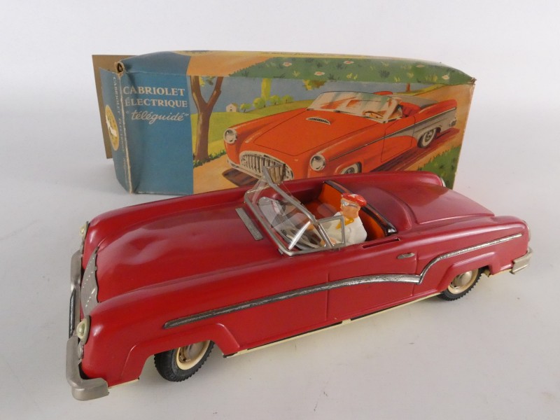 Vintage Joustra Téléguidé Cabriolet met bestuurder