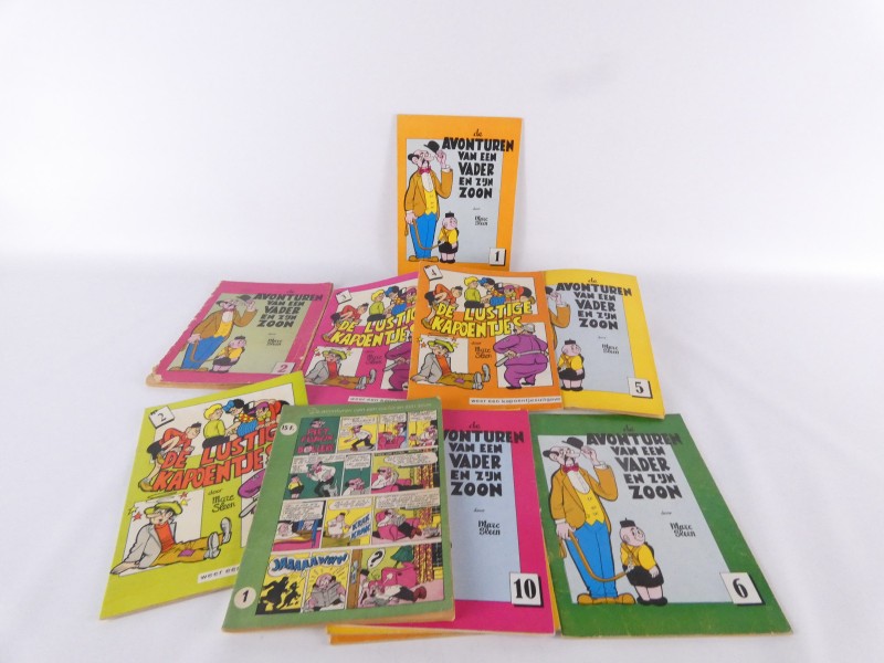 Set vintage stripalbums van Marc Sleen