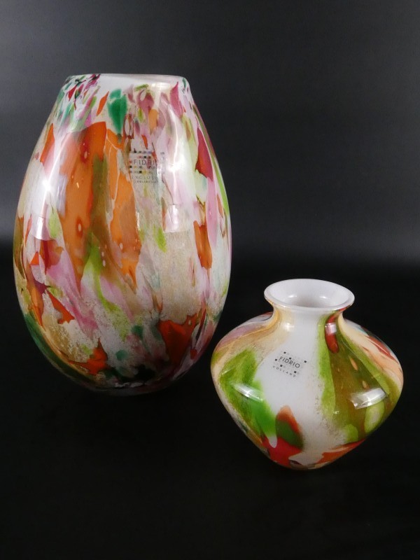 Fidrio Exclusive Collection Handgemaakte Glazen Vazen(2 Stuks)