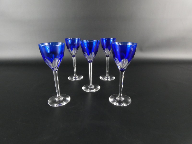 5 Baccarat Genova kristallen glazen