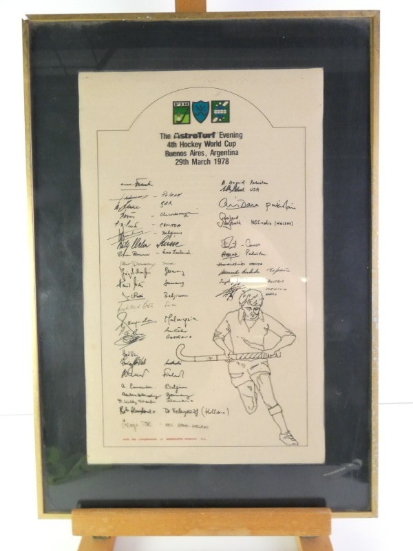Ingekaderd document – Hockey World Cup 1978 Buenos Aires