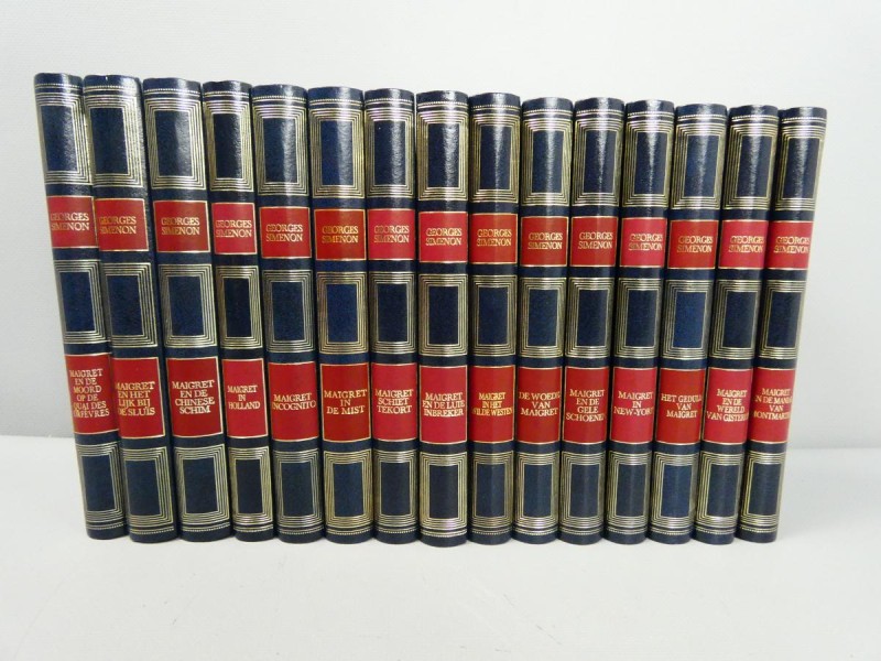Set van 15 boeken over commissaris Maigret - auteur Georges Simenon