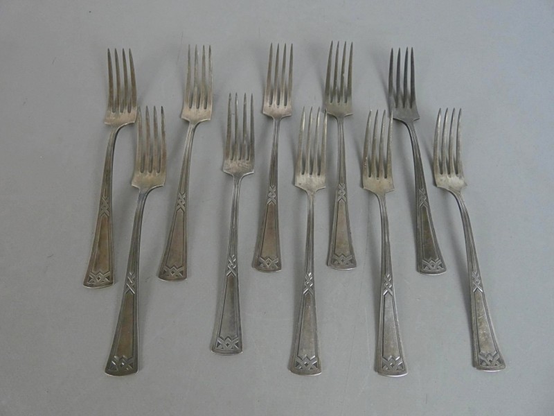 Tien Art Deco vorken