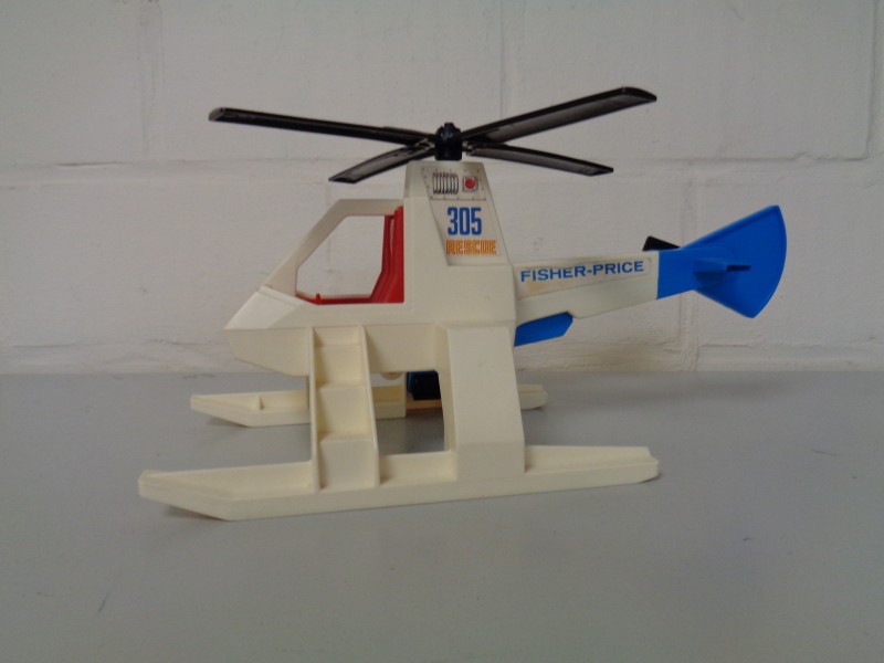 1974 Fisher Price 305 Rescue Helicopter Adventure