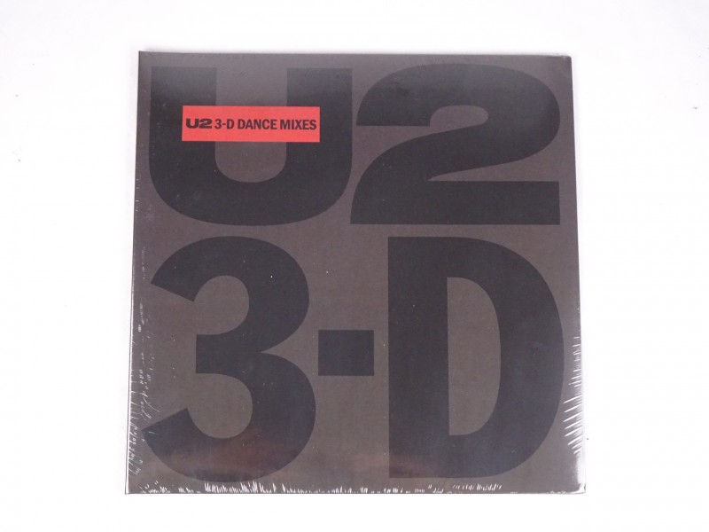 Vinyl album in gesloten verpakking: U2, 3-D Dance Mixes. (Reissue 2018.)